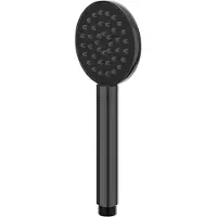 Ivy Aia Toebehoren Handdouche rond 9cm, satin spray Zwart chroom PVD