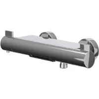 Ivy Aia Pact Badthermostaatkraan opbouw cooltouch met cascade uitloop Chroom