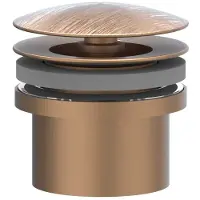 Ivy Aia Design Afvoerplug Always Open Geborsteld Mat Koper PVD
