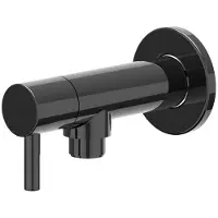 Ivy Aia Toebehoren Hoekstopkraan 1/2" 3/8 Zwart chroom PVD