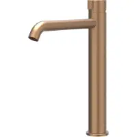 Ivy Aia Tribe Eenhendel wastafelmengkraan opbouw model L, coldstart RVS316 geborsteld mat koper PVD