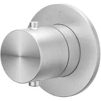 Ivy Aia Concord Afbouwdeel inbouwthermostaat symmetry met rond rozet RVS316 geborsteld