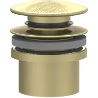 Ivy Aia Design Afvoerplug Stop&Go Geborsteld Mat Goud PVD