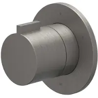 Ivy Aia Pact Afbouwdeel 3-weg stop-omstel symmetry met rond rozet Geborsteld metal black PVD