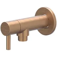 Ivy Aia Hoekstopkraan - Geborsteld Mat Koper PVD - Messing - Kranen, Hoekstopkranen - 8718835193249