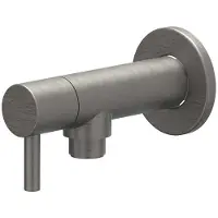 Ivy Aia Hoekstopkraan 1/2 3/8 Geborsteld Metal Black PVD