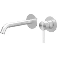 Ivy Aia Concord Afbouwdeel Inbouw Wastafelkraan 19,5cm RVS 316 - Geborsteld RVS - RVS 316 - Kranen, Wastafelkranen, Inbouw Wastafelkranen - 8718835183455