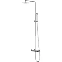 Ivy Aia Pact Regendoucheset 1 opbouw, 20cm slim hoofddouche, staafmodel handdouche Chroom