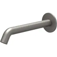 Ivy Aia Algemeen Baduitloop 23cm 1/2" aansluiting, inkortbaar Geborsteld metal black PVD