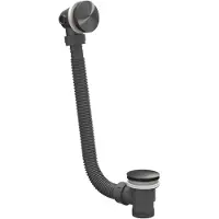Ivy Aia Badoverloop Vulcombinatie RVS316 Geborsteld Carbon Black PVD