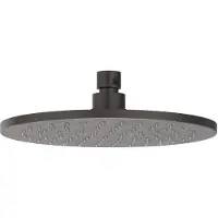 Ivy Aia Toebehoren Hoofddouche medium 20cm met antikalk nozzels RVS316 geborsteld carbon black PVD