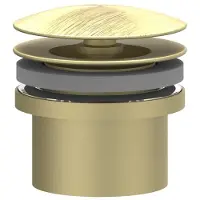 Ivy Aia Design afvoerplug always open geborsteld mat goud pvd