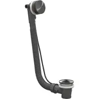 Ivy Aia Toebehoren Badoverloopset RVS316 geborsteld carbon black PVD