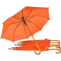 Discountershop Paraplu 6 stuks - Set van 6 Automatische Paraplu Voor Volwassenen | 102cm Diameter | Windproof met Groot Formaat