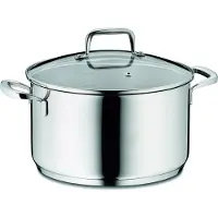 kela Flavoria 10176 Kookpan met deksel, roestvrij staal, diameter 24 cm, geschikt voor inductiekookplaten