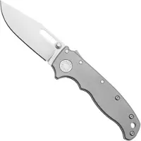Demko Knives AD 20.5 Smooth Titanium 20CV vouwmes, clip point