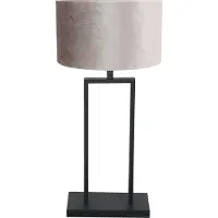 Steinhauer Tafellamp 55cm Stang met zilvere kap