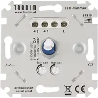 Tradim | muurdimmer | IP 20 | Zilver | 3-450W