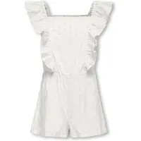 ONLY KIDS ONLY GIRL playsuit KOGELLY met all over print wit Meisjes Katoen Vierkante hals - maat 140