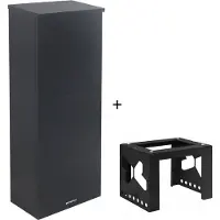 Logixbox - Pakketbrievenbus - Trendybox incl. complete Montagezuil - Grijs