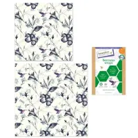 Beeskin Bijenwasdoeken Set - Medium en Large - Hummingbird - Hummingbird