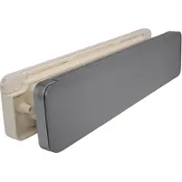 Homebox - Brievenbus - ALUINOX Buitendeel - Binnenklep RAL9001 Crème Wit - Brievenbusborstels