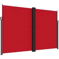 vidaXL Windscherm uittrekbaar 220x600 cm rood