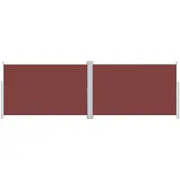 vidaXL Windscherm uittrekbaar 220x600 cm bruin