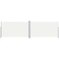 vidaXL Windscherm uittrekbaar 180x600 cm crèmekleurig