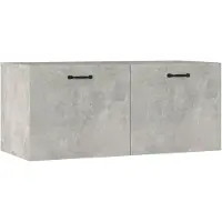 vidaXL Wandkast 80x36,5x35 cm bewerkt hout betongrijs