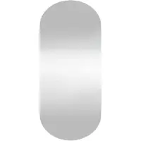 vidaXL Wandspiegel - Ovaal glas, 30 x 70 cm, Zilver