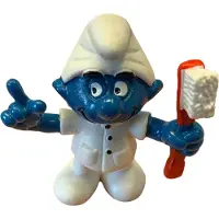 Schleich Tandarts Speelfiguurtje - Poppetje van de smurfen - - 6,cm