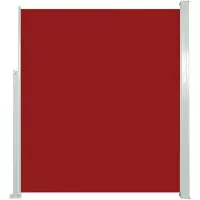 vidaXL Windscherm uittrekbaar 160x500 cm rood