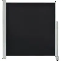 vidaXL Tuinscherm uittrekbaar 140x300 cm zwart