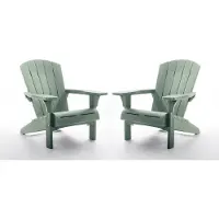 Keter Troy Adirondack Tuinstoel - 2 stuks - 85x80x96,5cm - Groen
