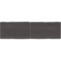 vidaXL Tafelblad natuurlijke rand 140x40x(2-4)cm eikenhout donkerbruin