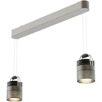 Sammode AIRMOD Duo Hanglamp Perforated Aluminium | Bronze