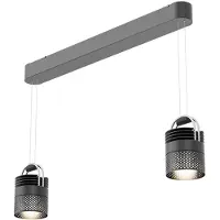 Sammode AIRMOD Duo Hanglamp Perforated Aluminium | Black