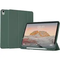 Accezz Smart Silicone Bookcase voor de Apple iPad Air 11 inch (2026) M4 / (2025) M3 / (2024) M2 / Air 5 (2022) / Air 4 (2020) - Donkergroen