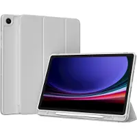 Accezz Smart Silicone Bookcase voor de Samsung Galaxy Tab A9 Plus - Grijs