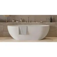 Ideavit SolidEra-170 Vrijstaand Ligbad 170x80cm - Mat Wit - Solid Surface - Baden, Vrijstaande Baden