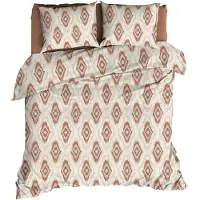 Romanette Dekbedovertrek Ottoman Terra Katoen-260 x 200 / 220 cm | Extra Breed
