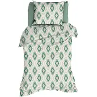 Romanette Dekbedovertrek Ottoman Green Katoen-140 x 200 / 220 cm | 1-Persoons