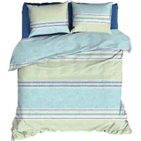 Romanette Dekbedovertrek Alfie Aqua Blue Katoen-260 x 200 / 220 cm | Extra Breed