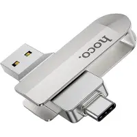 Hoco USB-C & USB 3.0 Stick - 2 in 1 - Geheugen Stick - Flash Drive - 128GB - Geschikt voor iPhone 15 en 16 - Samsung - Oppo - Tablet - iPad - PC - Laptop - Memory Stick Opslag