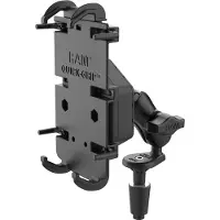 RAM Mount Quick-Grip XL Telefoonhouder met Vibe-Safe Adapter & Kogelmontage - Montage opties