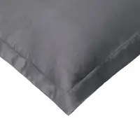 Tempur Home by kussensloop 60 x 50 cm – Antraciet – Zijdezacht Bamboe – Strijkvrij – Geschikt Voor Droger