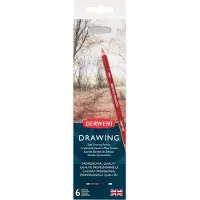 Derwent Drawing Potloden in bister 6 stuks