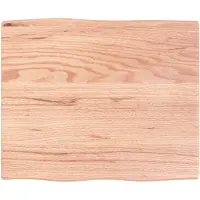 vidaXL Tafelblad natuurlijke rand 60x50x2 cm eikenhout lichtbruin
