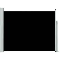 vidaXL Tuinscherm uittrekbaar 140x514 cm zwart